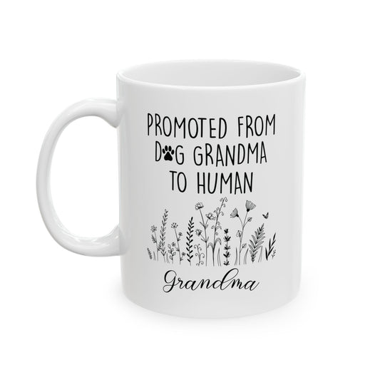 Promoted to Grandma Mug – Funny Pregnancy Announcement Gift