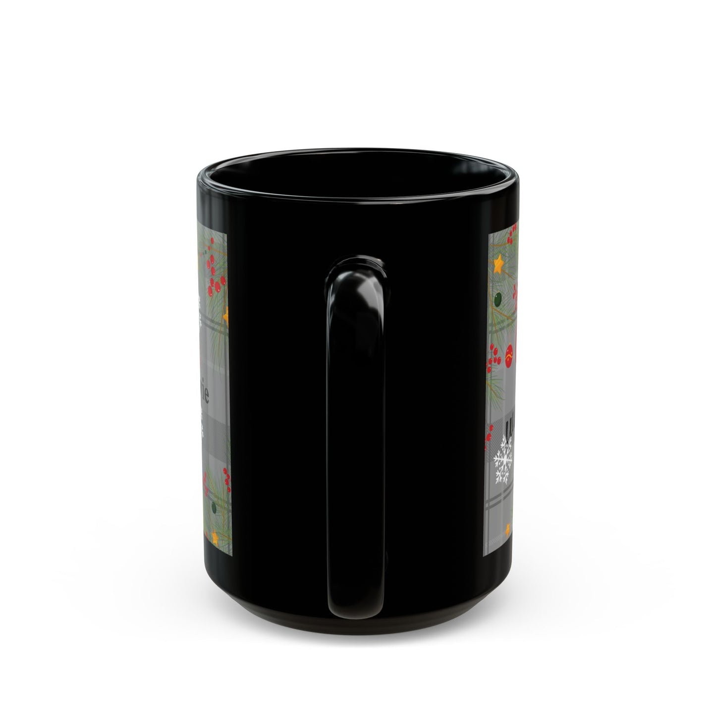 Holiday Movie Mug – Personalized Black Coffee Mug for Christmas Lovers