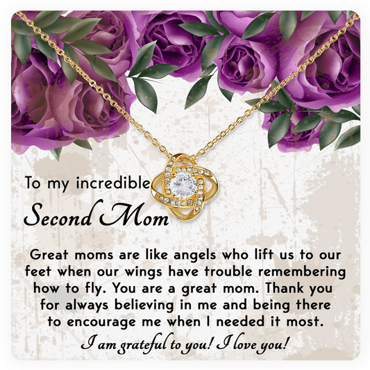 Second Mom Eternal Love Necklace – Meaningful Gift for Bonus Mom