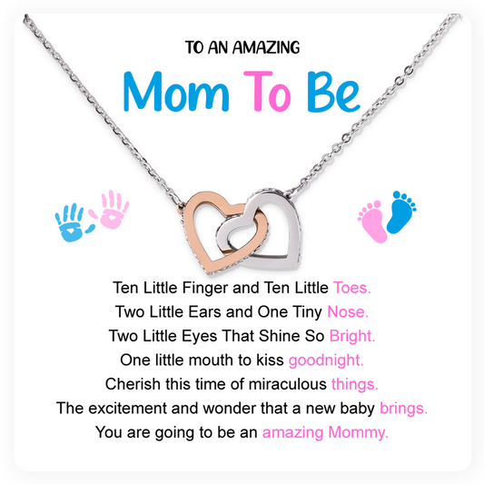 Mom to Be Heart Pendant Necklace - A Beautiful Gift for Expecting Mothers