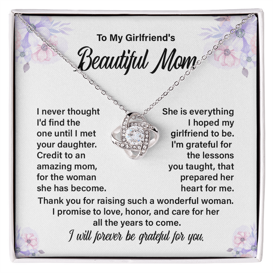 To My Girlfriend’s Mom Eternal Love Necklace – Thoughtful Gift for Future Mother-in-Law