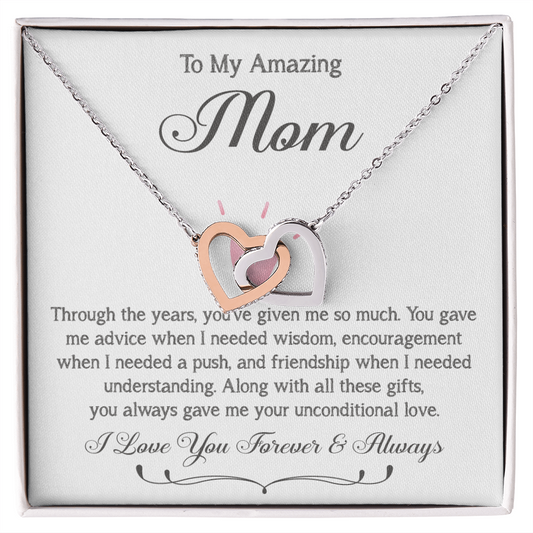 Gift for Mom from Daughter or Son – Appreciation Jewelry with Message