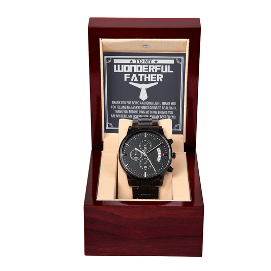 To My Wonderful Father Luxury Watch – Thoughtful Gift for Dad