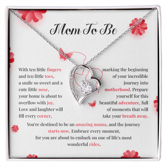 Mom-to-Be Heart Necklace – Sentimental Pregnancy Gift